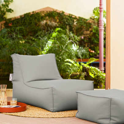 SITTING POINT Outdoor Sitzsack KORFU ROCK ca. 65 x 100 x 65 cm mittelgrau