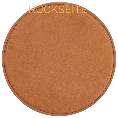 MAGMA Wende-Stuhlkissen AUSTIN Ø 35 cm caramel