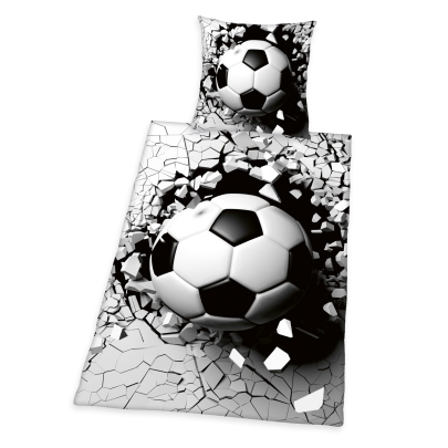 HERDING Young Collection 3D Fußball Bettwäsche