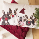 MAGMA Kissen XMAS DOGS 30 x 50 cm beige
