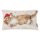 MAGMA Kissen XMAS CATS Kissen Fluffy 30 x 50 cm Red Cat
