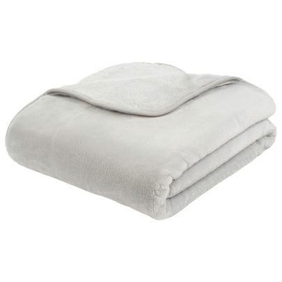 Gözze Cashmere-Feeling Premium Kuscheldecke 130 x 170 cm silber