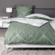 JANINE JD Mako Satin 87054 Wende-Bettwäsche salbeigrün jade